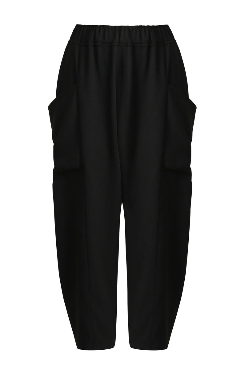 Black grid cheap pants