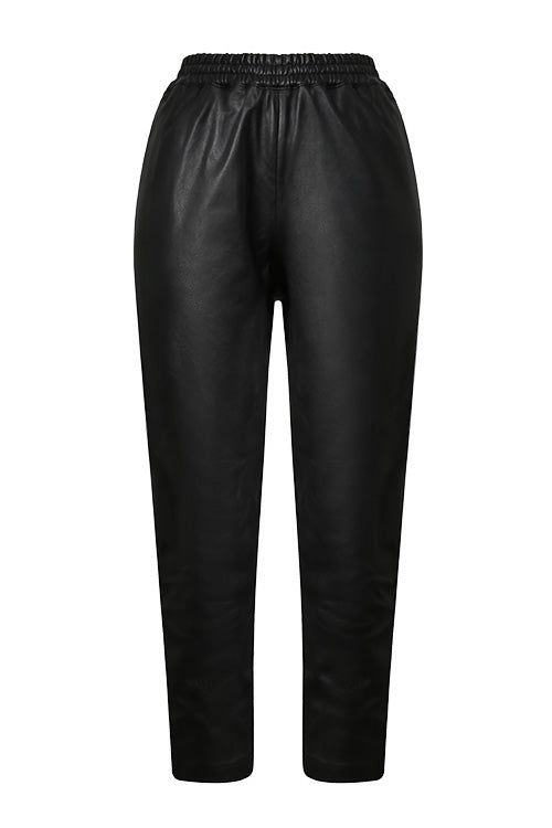 Zara FAUX LEATHER PANTS-Black-2969/246-M-High-waisted-NWT