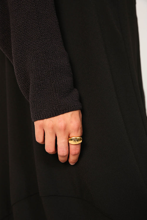 bold xx ring / gold