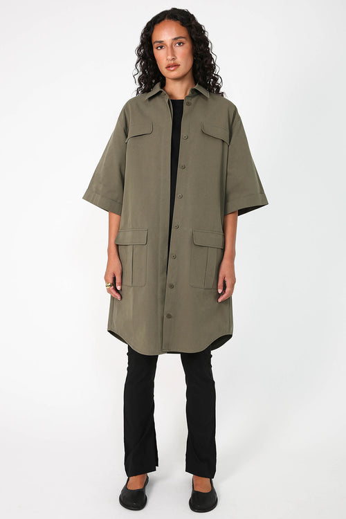 trove shirt dress / khaki Sage