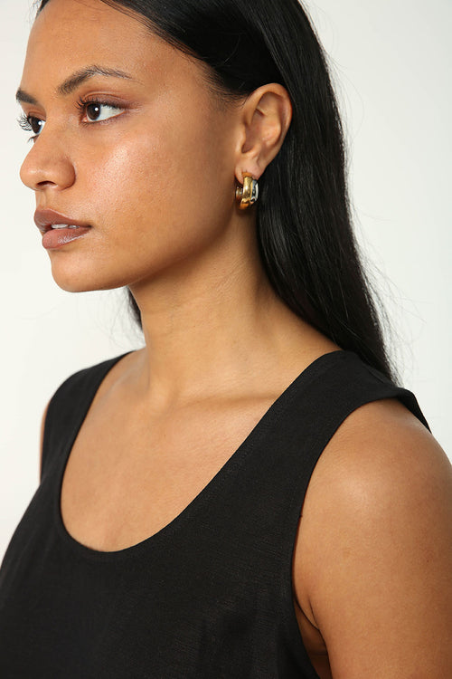 medley earring / silver|gold