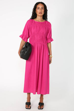 scorch dress / fuchsia pink