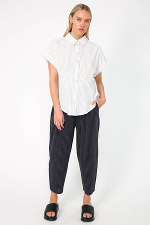 ahead pant / navy|white pinstripe