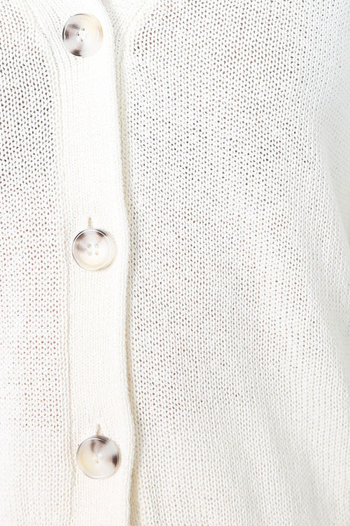 spoken cardi / ivory white