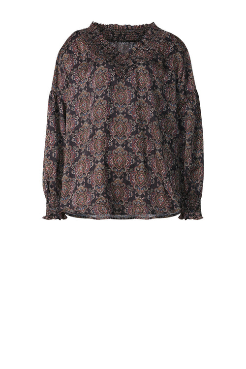 centric top / black paisley