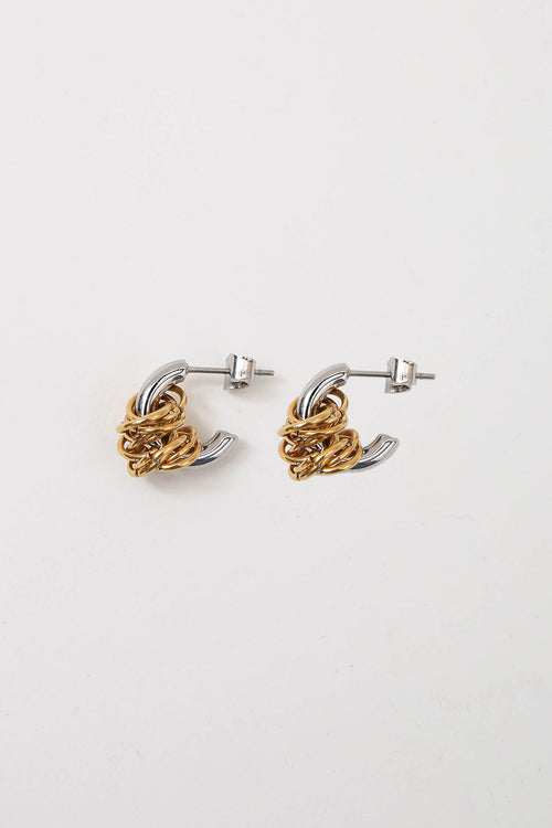 coil earring / silver|gold