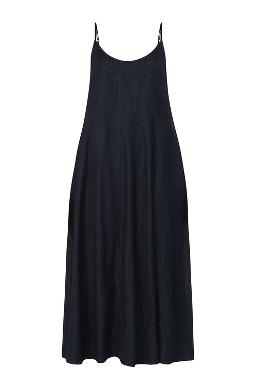 stratum dress / indigo blue