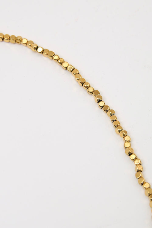 pillar necklace / gold