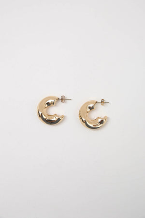 collar earring / gold