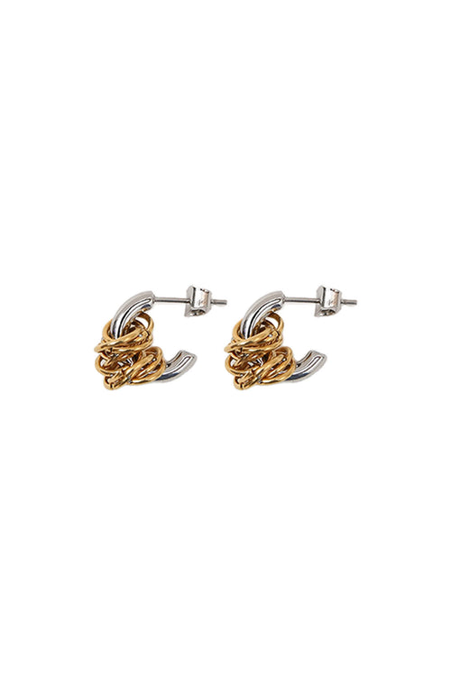 coil earring / silver|gold