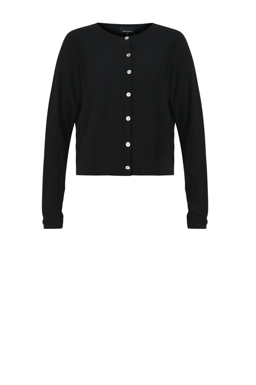 crisp cardi / black