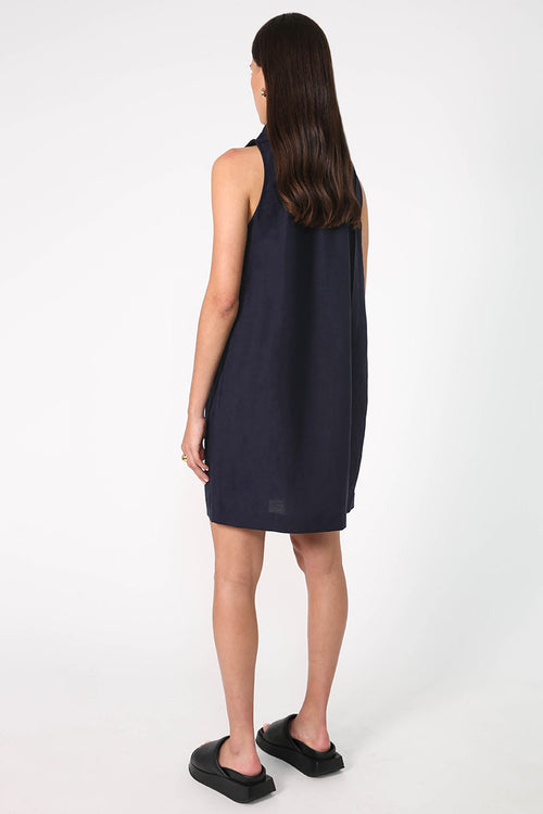 avid short dress / dark navy