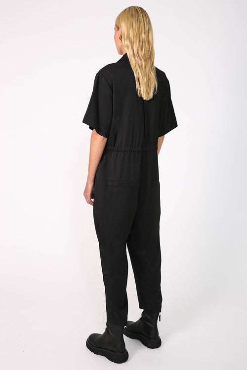 eider jumpsuit / black