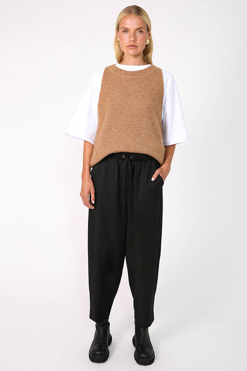 tone pant / black