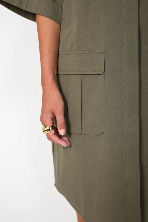 trove shirt dress / khaki Sage