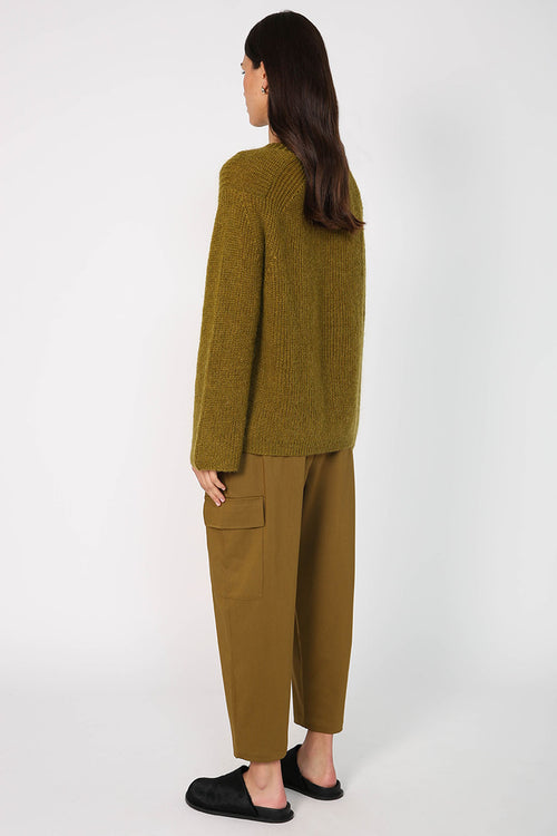 insist sweater / chartreuse