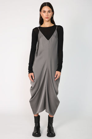 bay dress / gunmetal grey