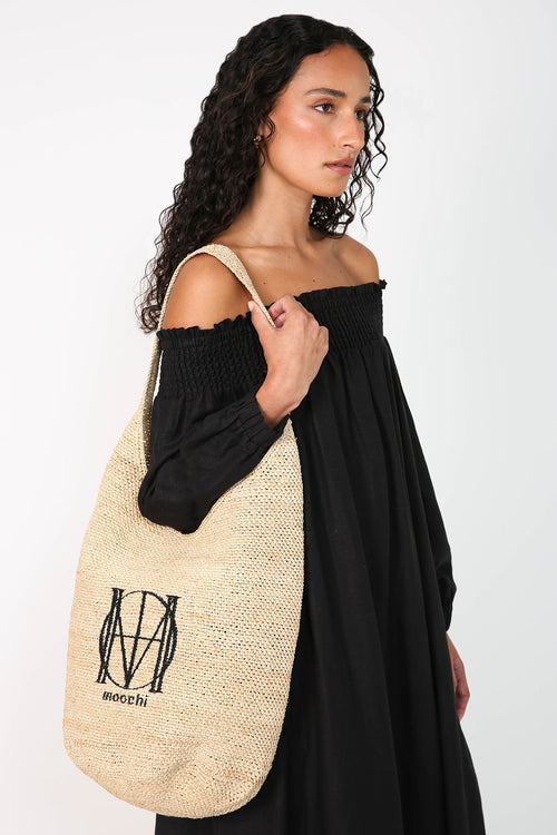 pillar bag / natural|black