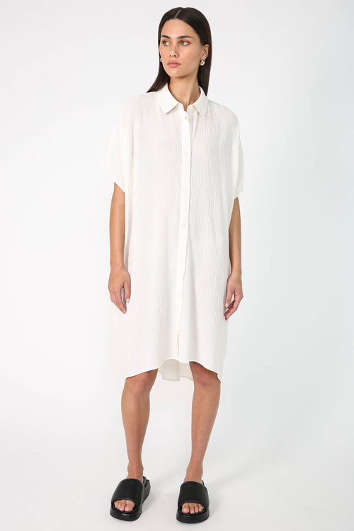 shirr kaftan / ivory