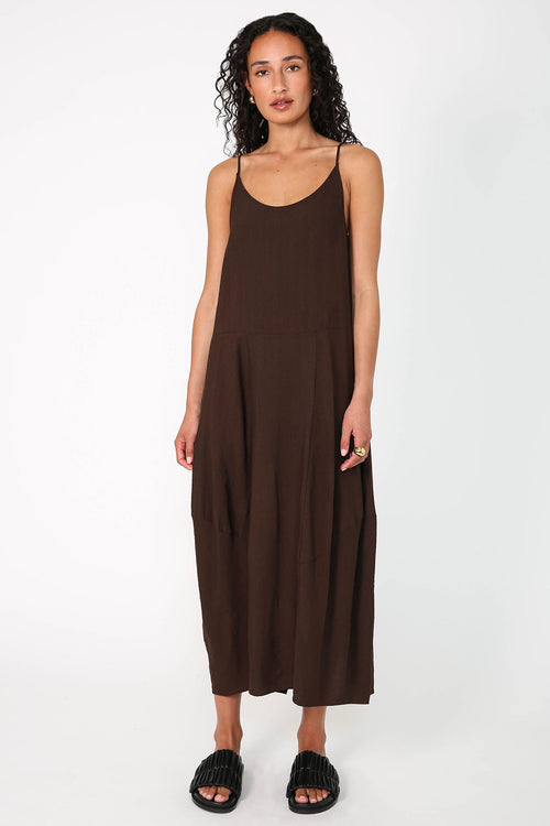 ember dress / chocolate brown