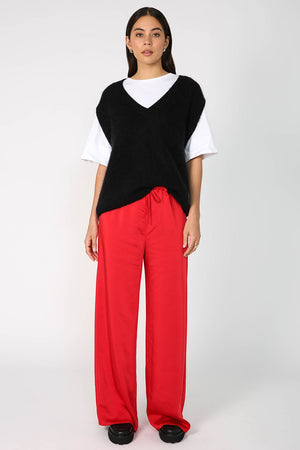 frame pant / red