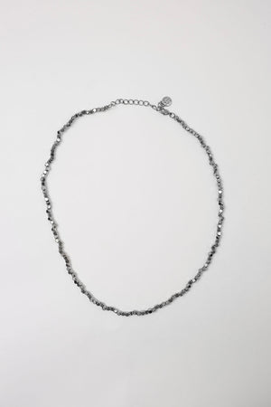 pillar necklace / silver