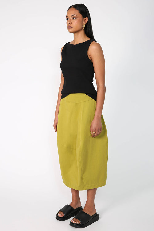 universal skirt / pistachio green