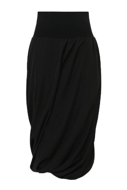 twisted skirt / black