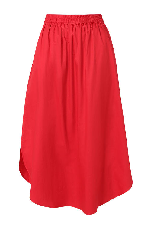 loth midi skirt / chilli red