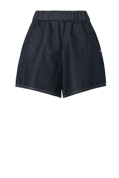 actually denim short / dark indigo denim