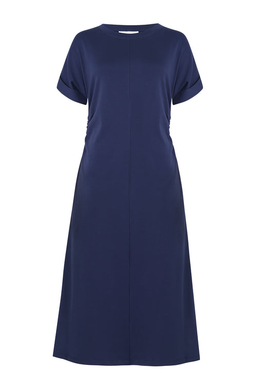 clasp midi dress / Biro blue