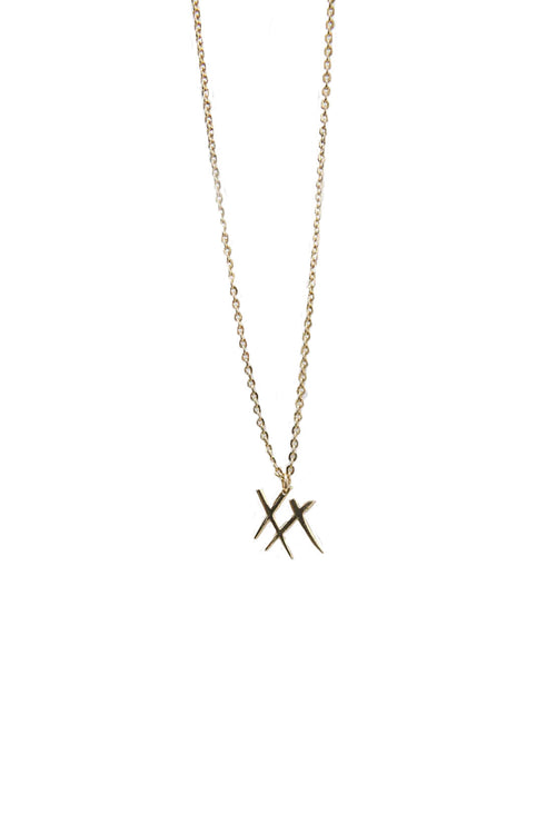 xx necklace / gold