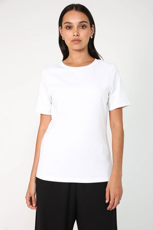 modest tee / white