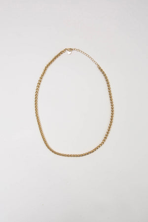 braid necklace / gold