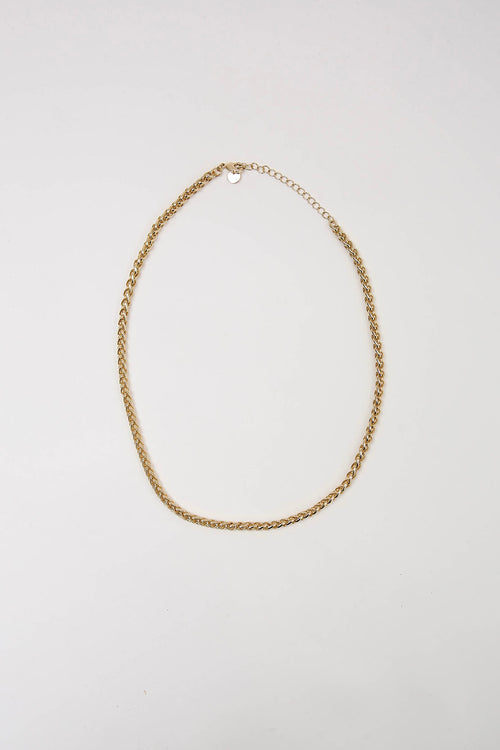 braid necklace / gold