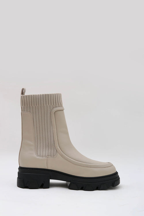 major loafer boot / bone neutral|black