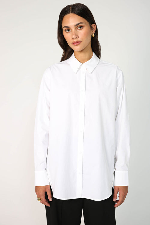 unbutton shirt / white