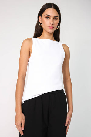 kicking rib tank / white