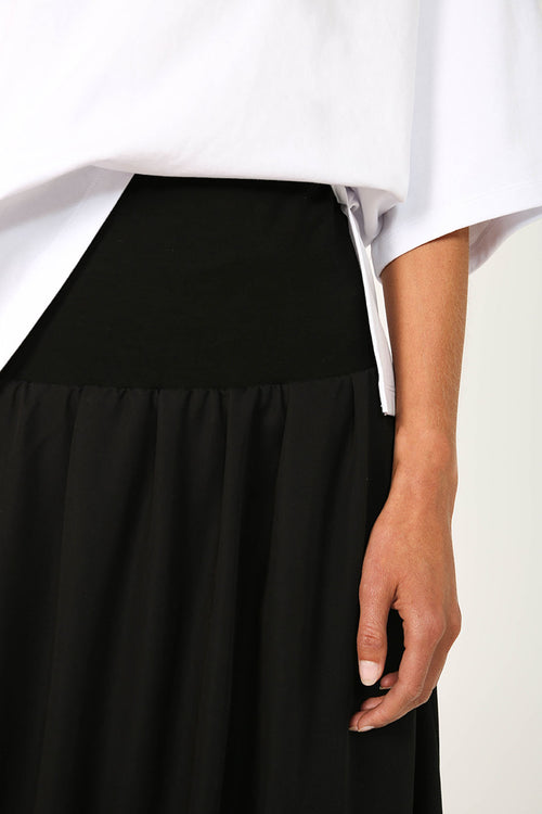 twisted skirt / black