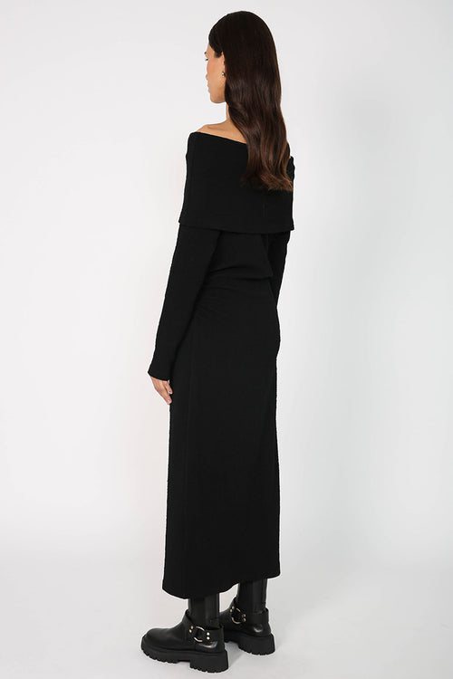 coil dress / black