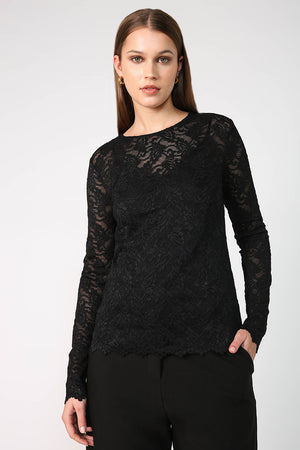 lace crew skin / black lace