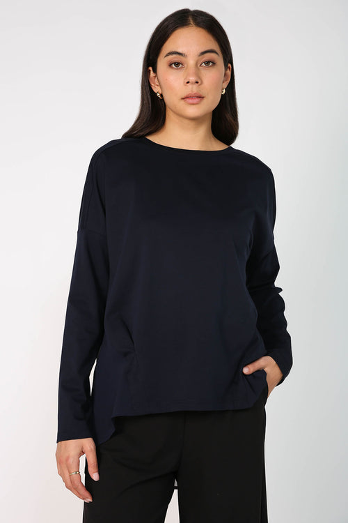 pivoted top / navy