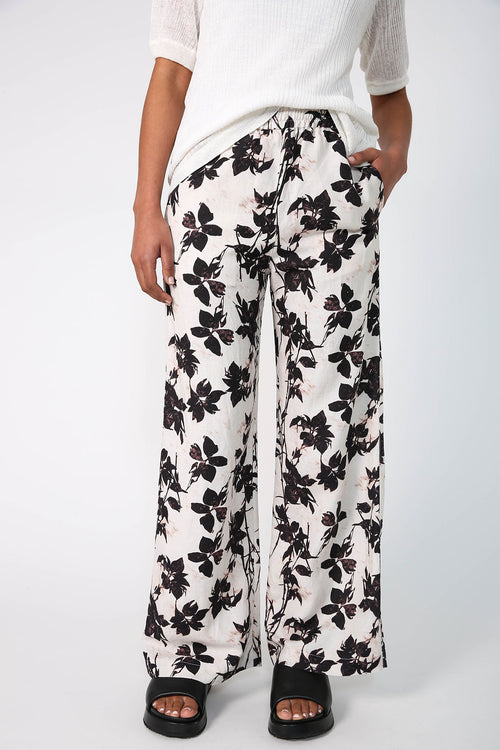 coached pant / natural|chocolate floral