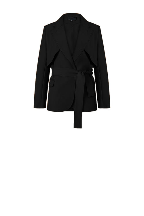 margin tie blazer / black