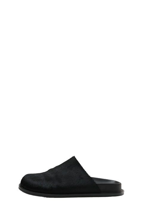 loafer mule / black pony