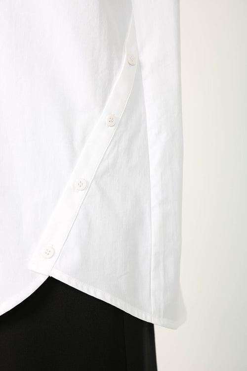 unbutton shirt / white