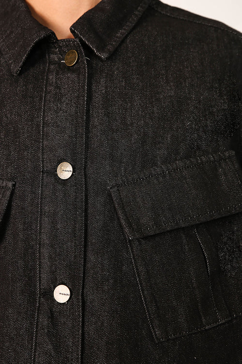 tilt denim jacket / raw black