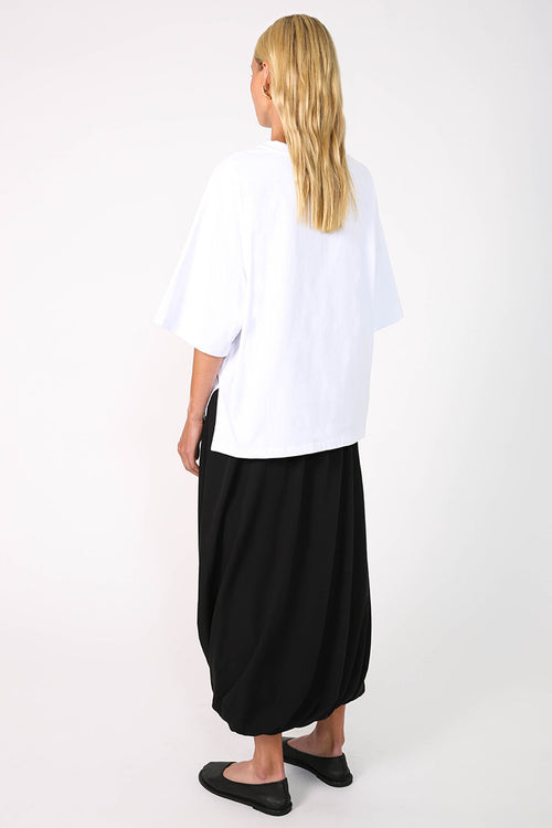 twisted skirt / black