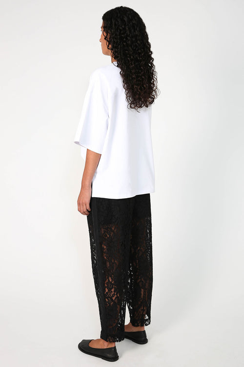 border lace pant / black lace