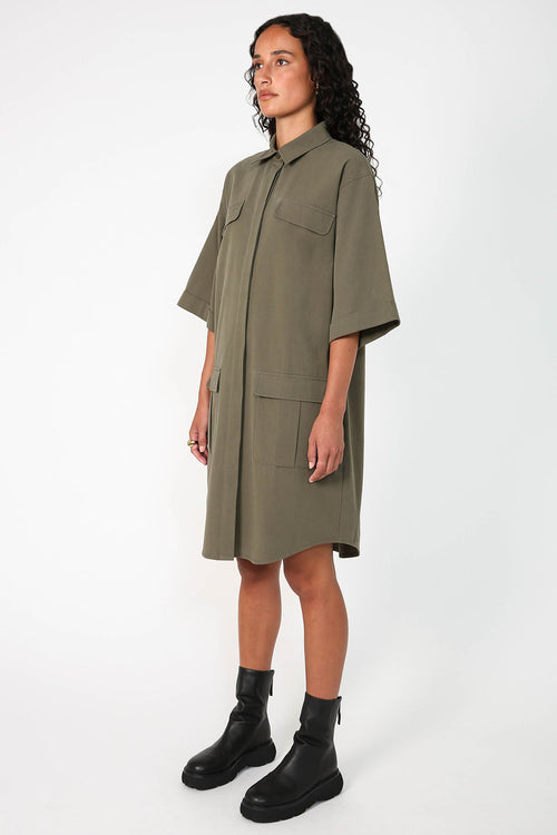 trove shirt dress / khaki Sage